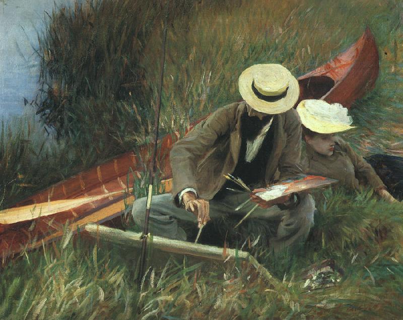 John Singer Sargent Paul Helleu Sketching With his Wife Sweden oil painting art
